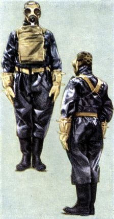 Air Raid Precautions, cigarette card, British, 1938