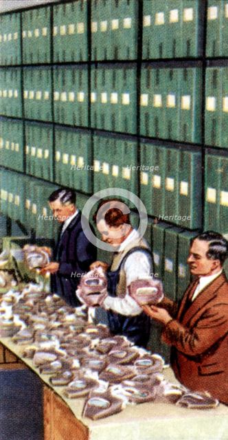 Air Raid Precautions, cigarette card, British, 1938. Artist: Unknown