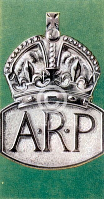 Air Raid Precautions, cigarette card, British, 1938. Artist: Unknown