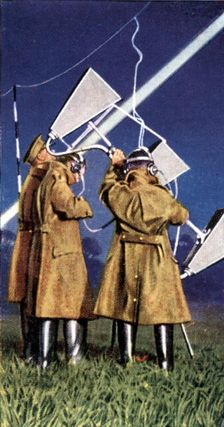 Air Raid Precautions, cigarette card, British, 1938