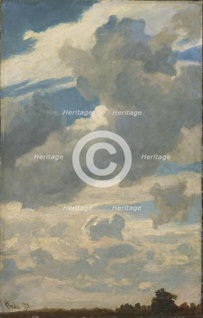 Air Study, 1873. Creator: Hans Gude.