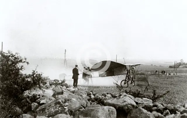 Air show outside the town of Växjö, Sweden, 1913. Creator: Unknown.