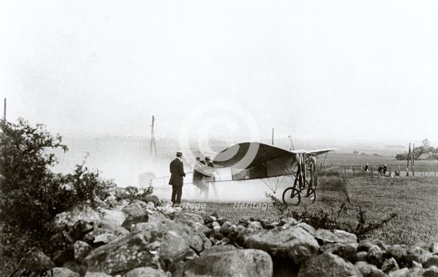 Air show outside the town of Växjö, Sweden, 1913. Creator: Unknown.
