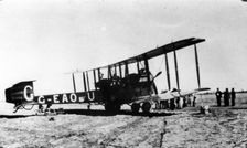 Aircraft in which Sir Ross and Sir Keith Smith flew from England to Australia in 1919. Creator: Unknown