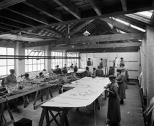 Aircraft manufacturing, Trollope and Colls Ltd, 17-25 Pleasant Street, Liverpool, December 1918. Artist: H Bedford Lemere