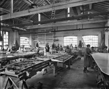 Aircraft manufacturing, Trollope and Colls Ltd, 17-25 Pleasant Street, Liverpool, December 1918. Artist: H Bedford Lemere