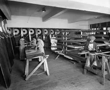 Aircraft manufacturing, Waring and Gillow factory, Hammersmith, London, November, 1916. Artist: H Bedford Lemere