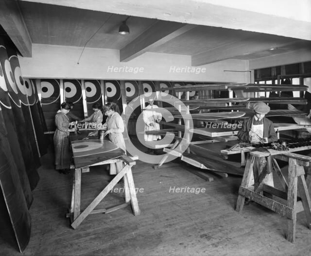 Aircraft manufacturing, Waring and Gillow factory, Hammersmith, London, November, 1916. Artist: H Bedford Lemere.