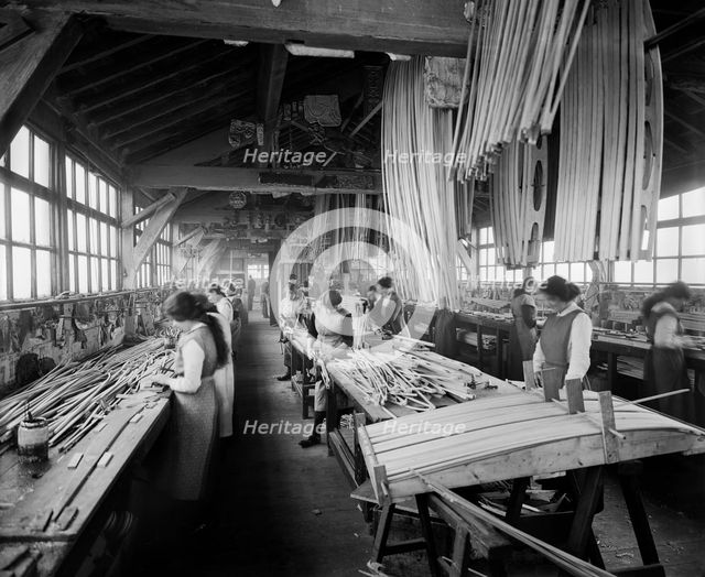 Aircraft manufacturing, Waring and Gillow factory, Lancaster, Lancashire, January 1917. Artist: H Bedford Lemere.