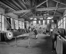 Aircraft manufacturing, Waring and Gillow factory, Lancaster, Lancashire, January 1917. Artist: H Bedford Lemere