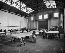 Aircraft manufacturing, Dick, Kerr & Company, Strand Road, Preston, Lancashire, January 1918. Artist: H Bedford Lemere
