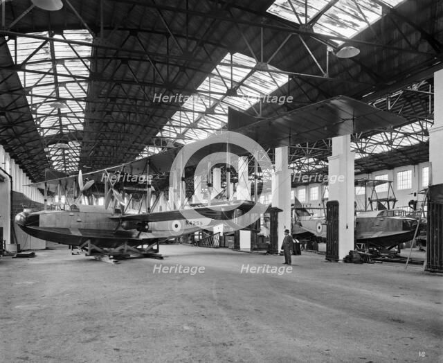 Aircraft manufacturing, Dick, Kerr & Company, Strand Road, Preston, Lancashire, January 1918. Artist: H Bedford Lemere.