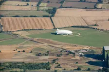Airlander 10, a hybrid airship, at Cardington, Bedfordshire, 2016. Creator: Damian Grady