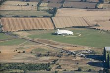 Airlander 10, a hybrid airship, at Cardington, Bedfordshire, 2016. Creator: Damian Grady