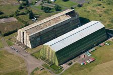 Airship hangars, RAF Cardington, Bedfordshire, c2010s(?). Artist: Damian Grady