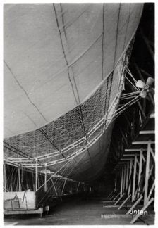 Airship LZ1 Graf Zeppelin under construction, 1899 (1933)