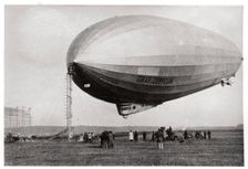 Airship LZ127 Graf Zeppelin moored at Loewental, Germany, 1933