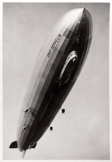Airship LZ127 Graf Zeppelin seen from below, 1933