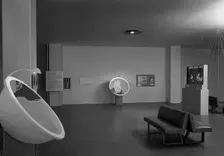 Airways to Peace exhibition, Museum of Modern Art, 11 W. 53rd St., New York City, 1943. Creator: Gottscho-Schleisner, Inc