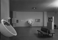 Airways to Peace exhibition, Museum of Modern Art, 11 W. 53rd St., New York City, 1943. Creator: Gottscho-Schleisner, Inc