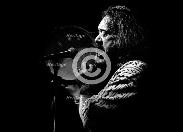 Airto Moreira, Brazilian jazz drummer and percussionist, Ronnie Scott's, London, 1995.   Artist: Brian O'Connor.