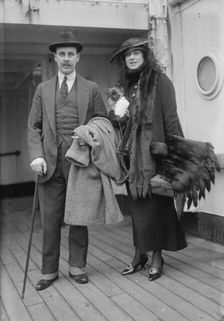 A.J. Drexel Jr. and wife, 1915. Creator: Bain News Service