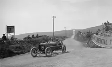 AJ Hancock's Vauxhall competing in the RAC Isle of Man TT race, 10 June 1914. Artist: Bill Brunell
