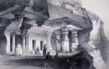 Ajunta (sic), Vihara Cave Number Seven. Artist: Thomas Colman Dibdin