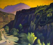 Ajanta Caves 1938. Creator: Roerich, Nicholas (1874-1947)