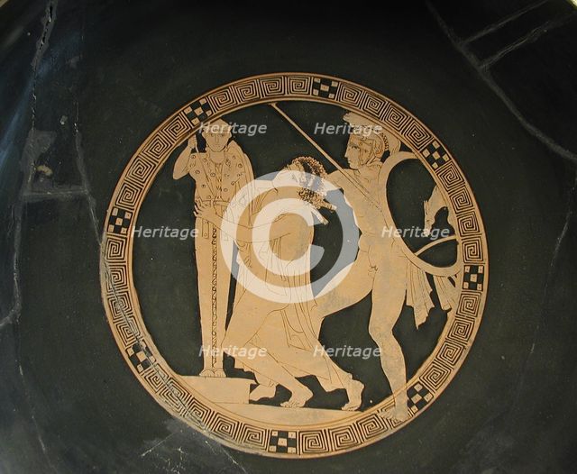 Ajax the Lesser drags Cassandra from the Palladium, 5th cen. BC. Artist: Codrus Painter (5th cen. B.C.)