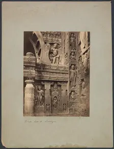 Ajinta Cave No. 19, 1850s-1870s. Creator: Francis Frith & Co. (British)