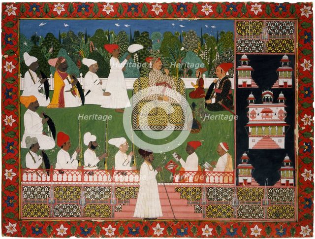 Ajit Singh (1678–1724), the Maharaja of Jodhpur, Mid of the 18th cen.. Artist: Indian Art  
