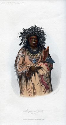 Ak-quee-we-zaints, The Boy 1848. Artist: Harris