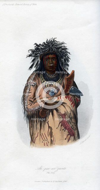'Ak-quee-we-zaints, The Boy', 1848. Artist: Harris