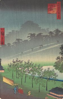 Akasaka Kiri-Ratake Uchu Yu Kei, ca. 1859. Creator: Utagawa Hiroshige II