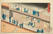 Akasaka—No. 37, from the series "Fifty-three Stations of the Tokaido (Tokaido gojusan..., c.1847/52. Creator: Ando Hiroshige