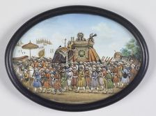 Akbar Shah II Riding on an Elephant, c1820. Creator: Unknown