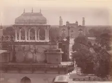 Akbar's Tomb and Gardens, Sikandra, India, 1860s-70s. Creator: Unknown