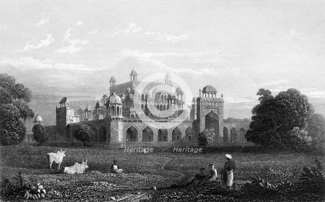 'Akbar's Tomb, - Secundra', 1835. Creator: William Purser.