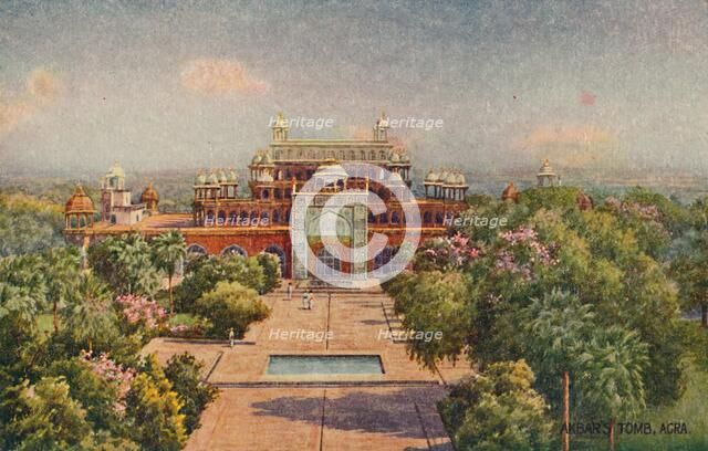 'Akbar's Tomb, Agra', . Creator: Unknown.