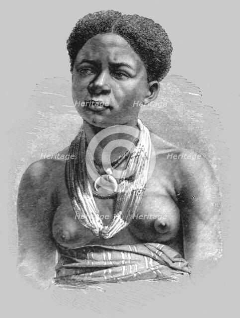 ''Akera, a young girl of the Gaboon; The Gaboon.', 1875. Creator: Unknown.