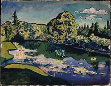 Akhtyrka. Park Pond, 1917. Creator: Kandinsky; Wassily Vasilyevich (1866-1944)