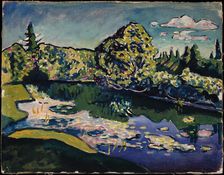 Akhtyrka. Park Pond, 1917. Creator: Kandinsky; Wassily Vasilyevich (1866-1944)