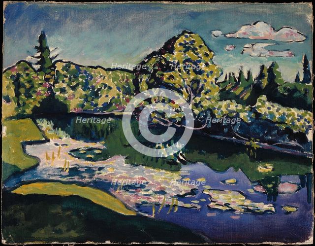 Akhtyrka. Park Pond, 1917. Creator: Kandinsky; Wassily Vasilyevich (1866-1944).