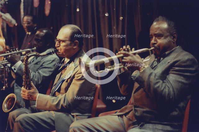Al Cohn and Harry "Sweets" Edison, Edinburgh Jazz Festival, 1987. Creator: Brian Foskett.