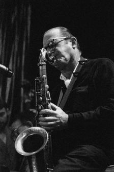 Al Cohn, Edinburgh, 1987. Creator: Brian Foskett
