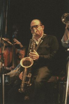 Al Cohn, Edinburgh Jazz Festival, 1987. Creator: Brian Foskett