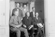 AL club presidents: Frank Navin, Detroit; Benjamin S. Minor, Washington; Frank Farrell..., 1914. Creator: Bain News Service