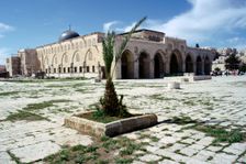 Al Aqsa Mosque, Jerusalem, Israel. Creator: Vivienne Sharp