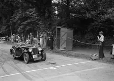 AL Baker's MG Magnette, winner of a bronze award at the MCC Torquay Rally, July 1937. Artist: Bill Brunell